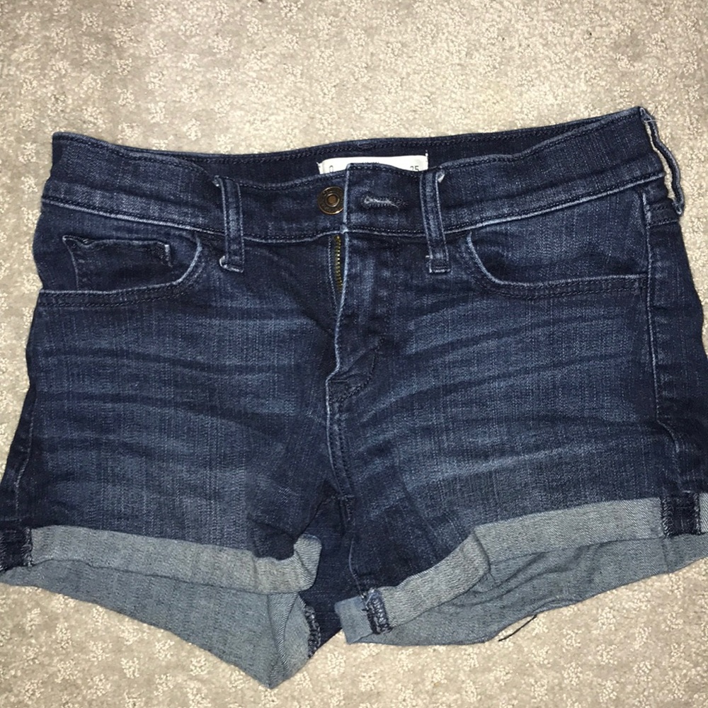 abercrombie and fitch jean shorts!!! super cute:)